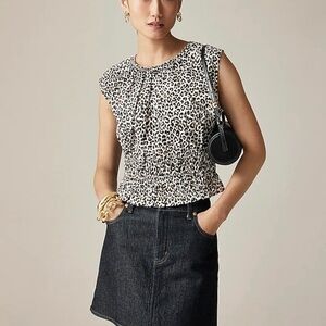 J. Crew Leopard Print Top